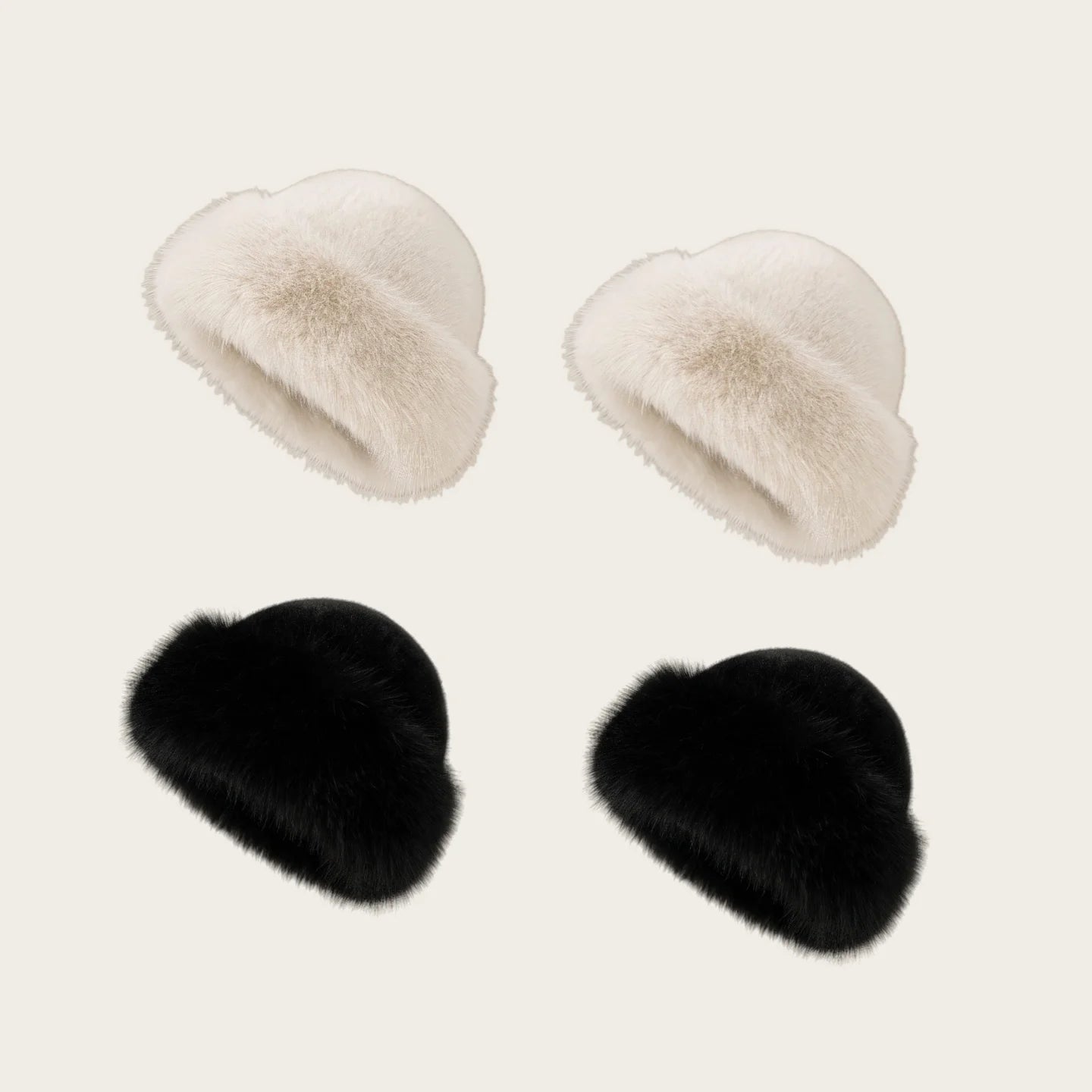 Flauschige Damenmütze für Herbst und Winter – Modische, einfarbige Wintermütze im koreanischen Stil. Warm gefüttert, weich und angenehm zu tragen, perfekt für kalte Tage und stylische Winter-Outfits.
